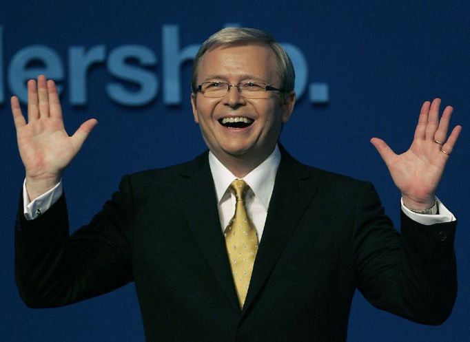 Šéf australských labouristů Kevin Rudd