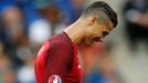 Euro 2016, finále Francie-Portugalsko: zraněný Cristiano Ronaldo