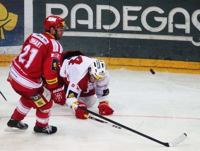 Utkání hokejové extraligy Slavia vs. Třinec