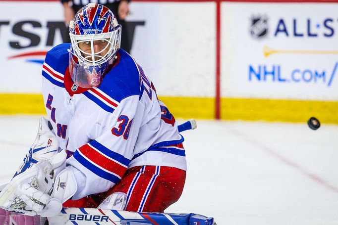 Henrik Lundqvist v poslední sezoně za Rangers.