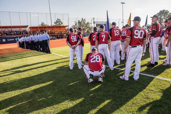 Zahajovací zápas Mistrovství světa v softbalu mužů 2019, Česká republika proti Nový Zéland, Praha, Bohnice, 13. 6. 2019