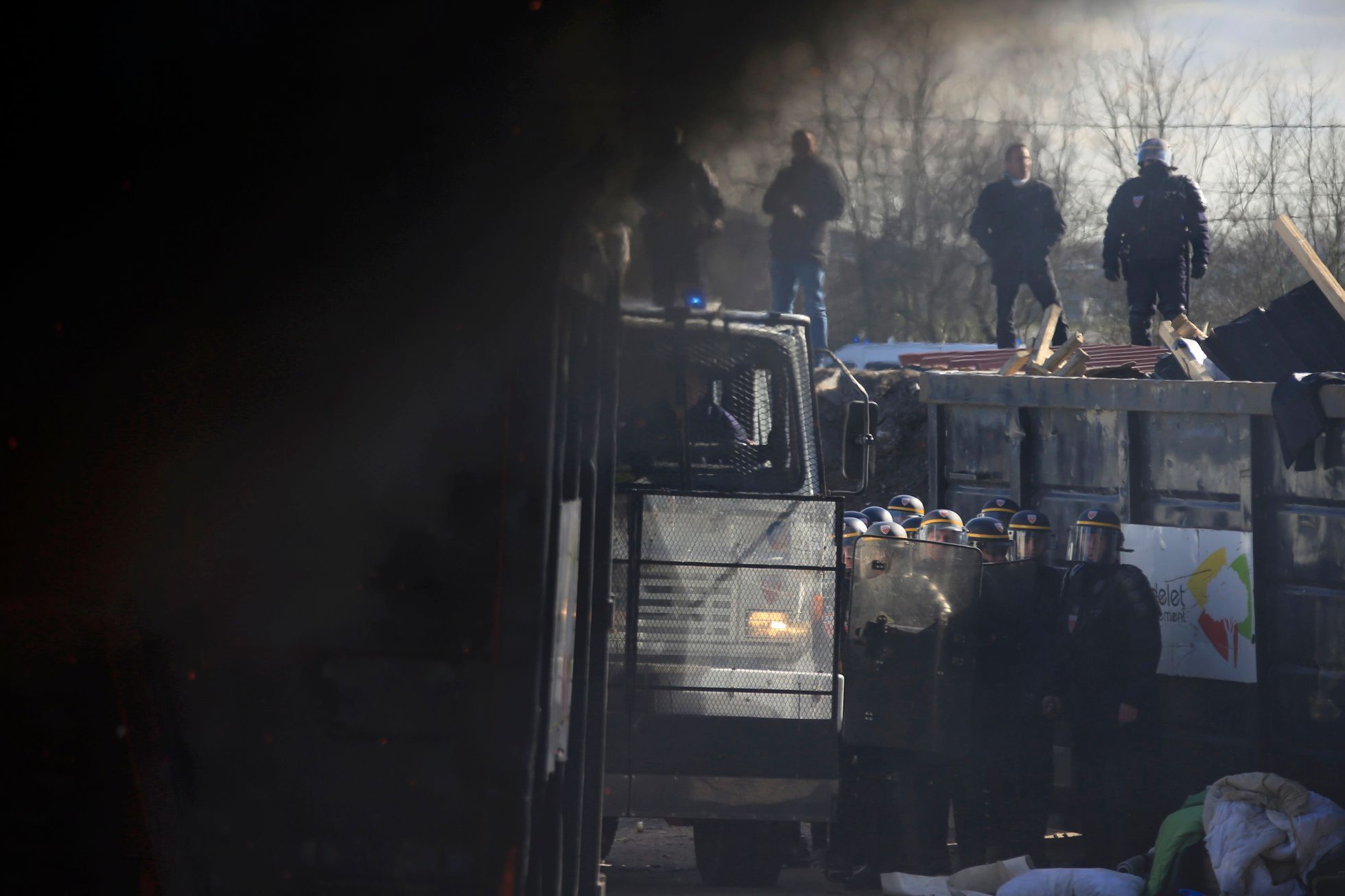 Demolice tábora v Calais
