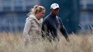 Lindsey Vonnová a Tiger Woods na British Open 2013