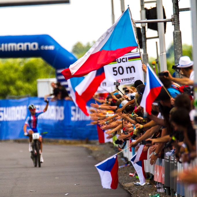 MS horská kola NMnM 2016: Ondřej Cink a čeští fanoušci