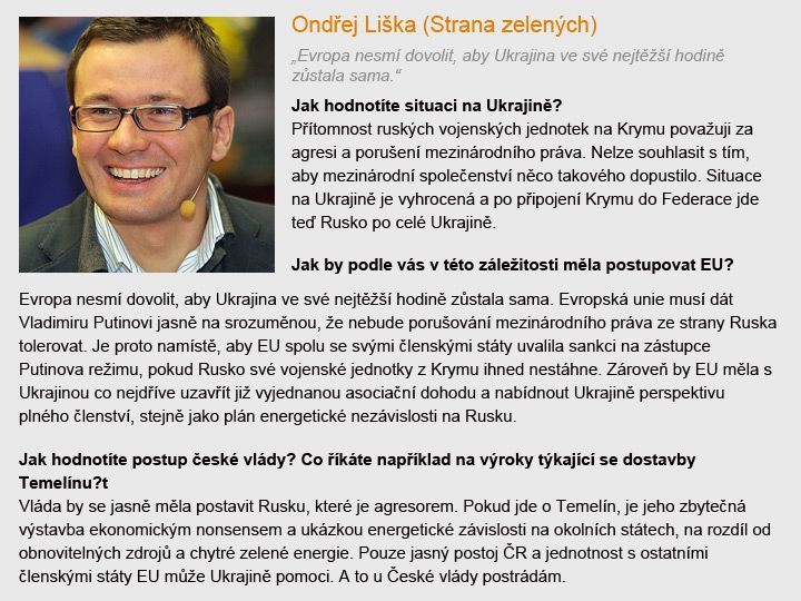 Ondřej Liška a krize na Ukrajině