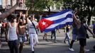Demonstrace jsou na Kubě neobvyklé.