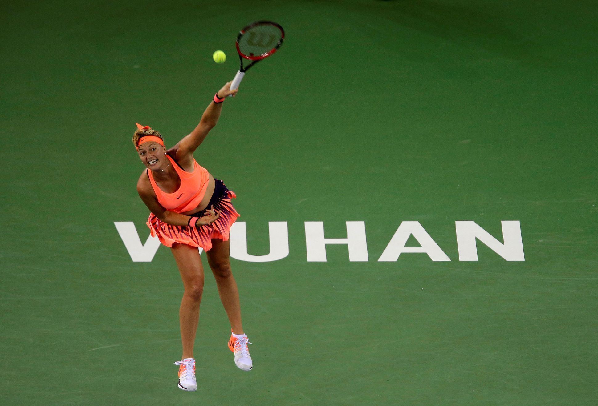 Petra Kvitová v semifinále turnaje ve Wu-chanu 2016