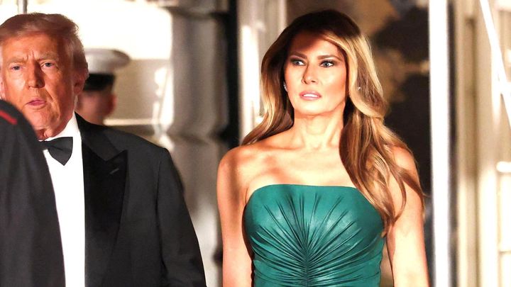 Diplomacie v záři smaragdu: Melania zvolila barvu Saúdské Arábie; Zdroj foto: Reuters