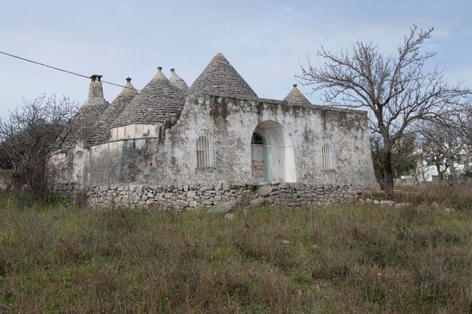 Colonia Coppolicchio, komplex osmi budov Trulli, se nachází poblíž městečka Fasano.