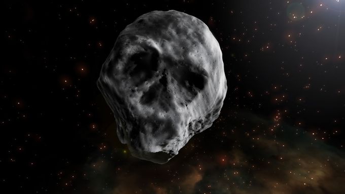 Halloweenský asteroid ve tvaru lebky se po třech letech vrací k Zemi.