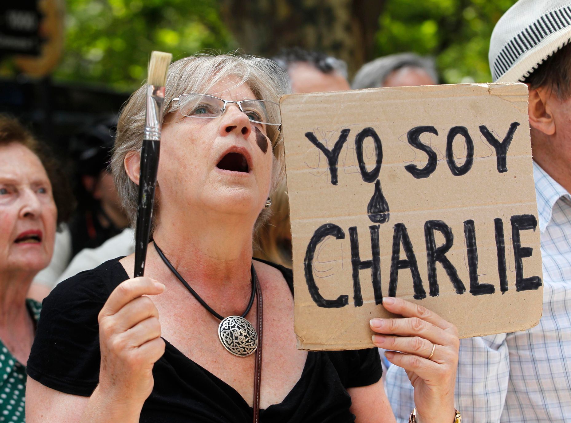 Demonstrace proti terorismu - Buenos Aires