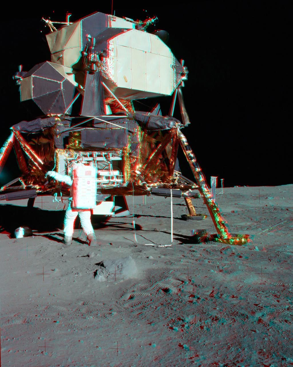 3D - Apollo 11 na Měsíci