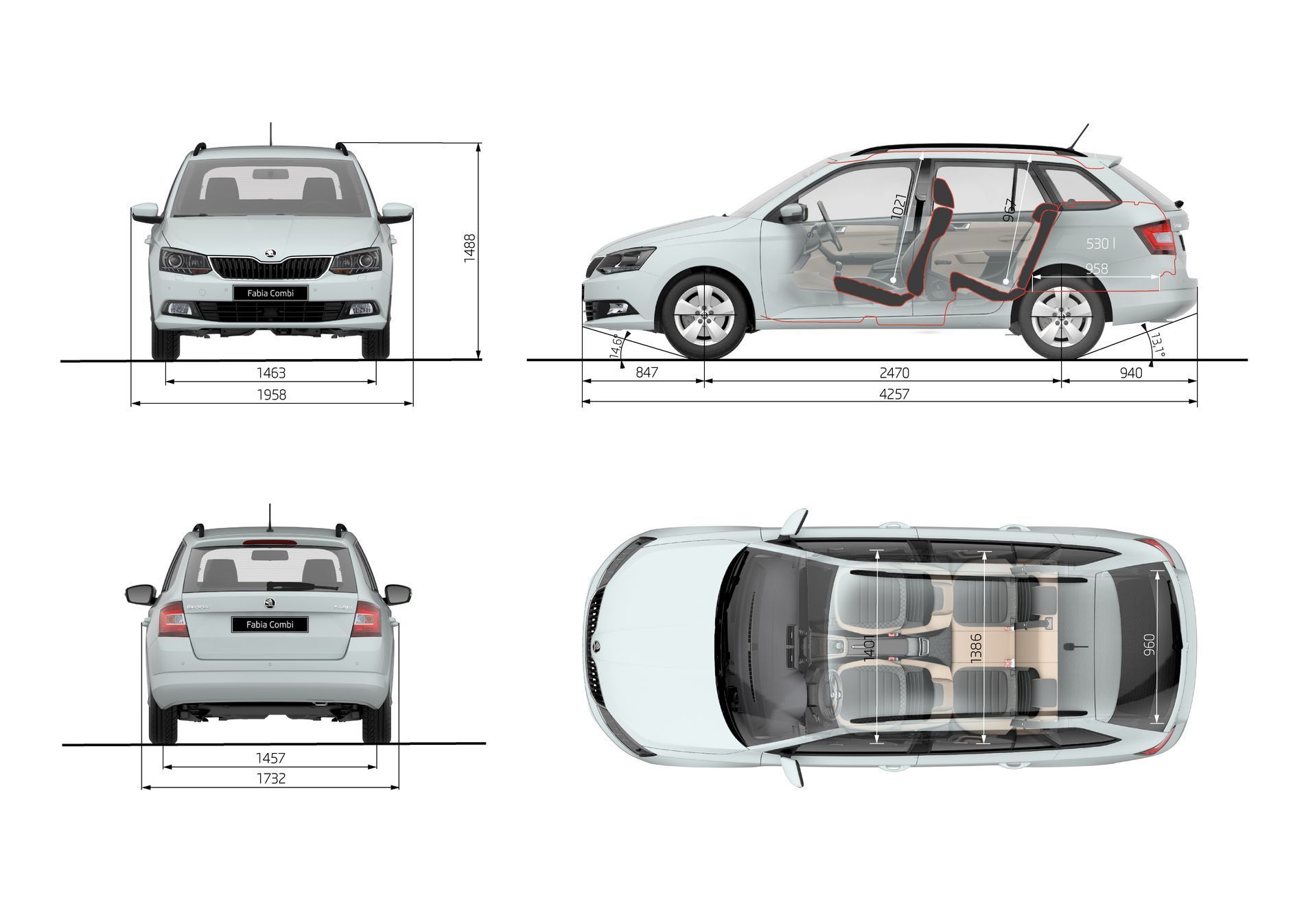 Габариты октавии. Skoda Fabia габариты. Шкода Фабия 2014 габариты. Шкода Фабия 3 универсал габариты. Шкода Фабия ширина салона.