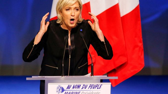 Kandidátka krajní pravice pro francouzské prezidentské volby Marine Le Penová.