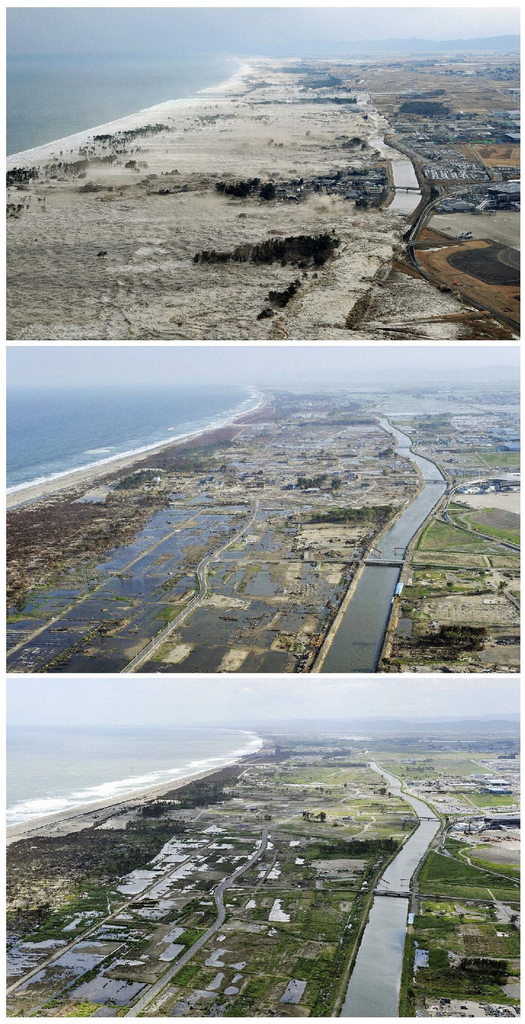 Japonsko půl roku po tsunami - kombo fotky
