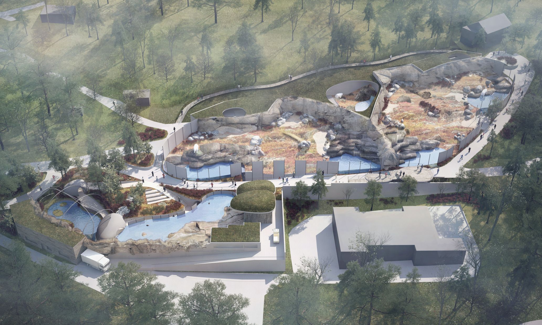 Expozice Arktida pro lední medvědy