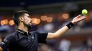 Novak Djokovič v utkání 3. kola US Open 2025
