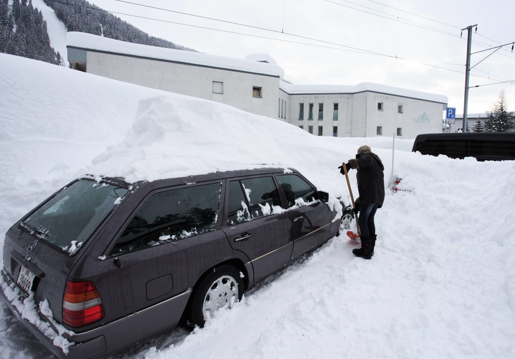 Zasněžený Davos