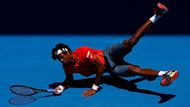 Gael Monfils a jeho skok plavmo.