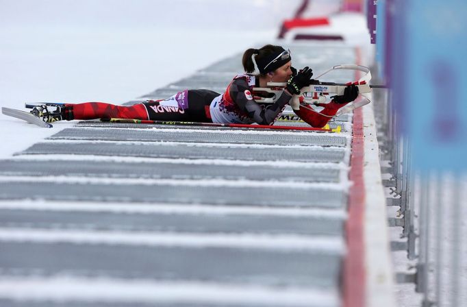 Soči 2014, biatlon, 15 km Ž: Megan Imrieová, Kanada