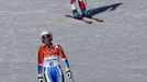 Soči 2014, super-G Ž: Marie-Michele Gagnonová, Kanada (nahoře) a Marie Marchandová-Arvierová, Francie