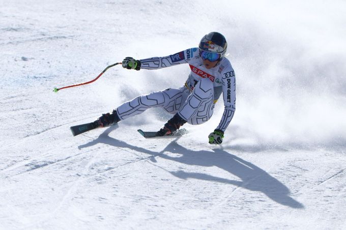 Ester Ledecká v závodě super-G žen na MS v Saalbachu 2025