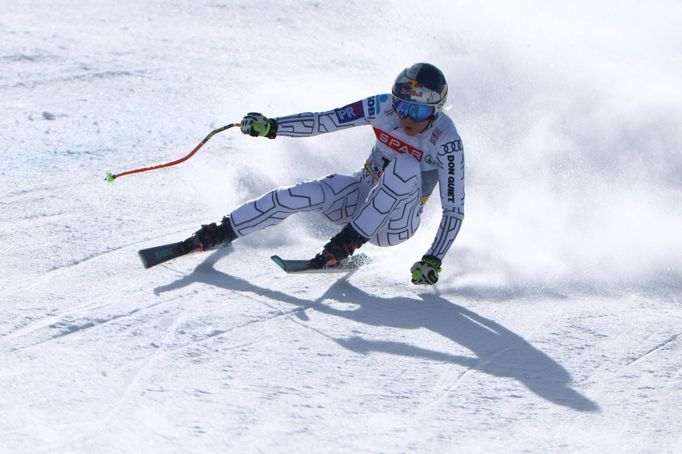 Ester Ledecká v závodě super-G žen na MS v Saalbachu 2025