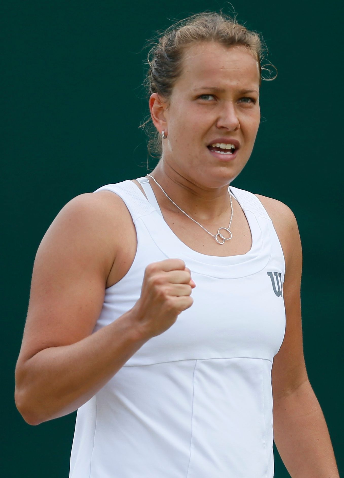 Barbora Záhlavová-Strýcová v osmifinále Wimbledonu 2014