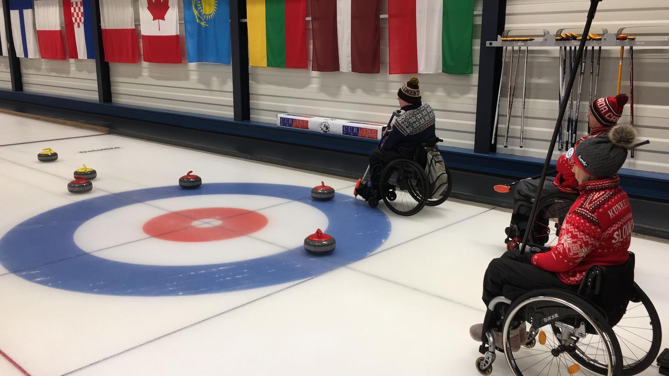 curling vozíčkářů