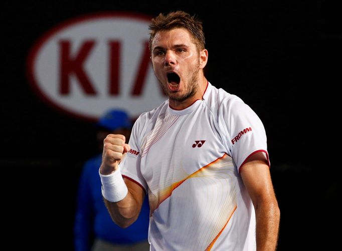 Stanislas Wawrinka v semifinále Australian Open 2014