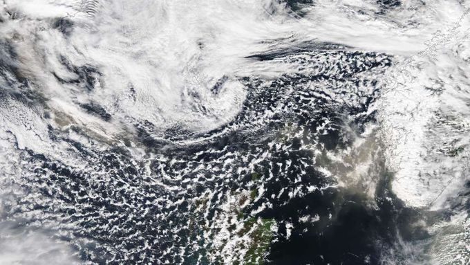 Islandská sopka Grímsvötn na unikátních satelitních snímcích NASA