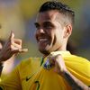 Brazílie - Panama: Daniel Alvés slaví gól