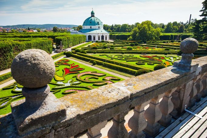 Arcibiskupský palác a zahrady v Kroměříži.