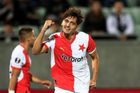 Slavia - Sparta 1:0. Chytil hned ve druhé minutě po Dioufově akci otevírá skóre