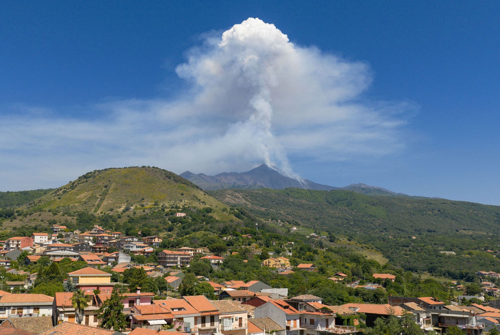 Etna, erupce, Sicílie