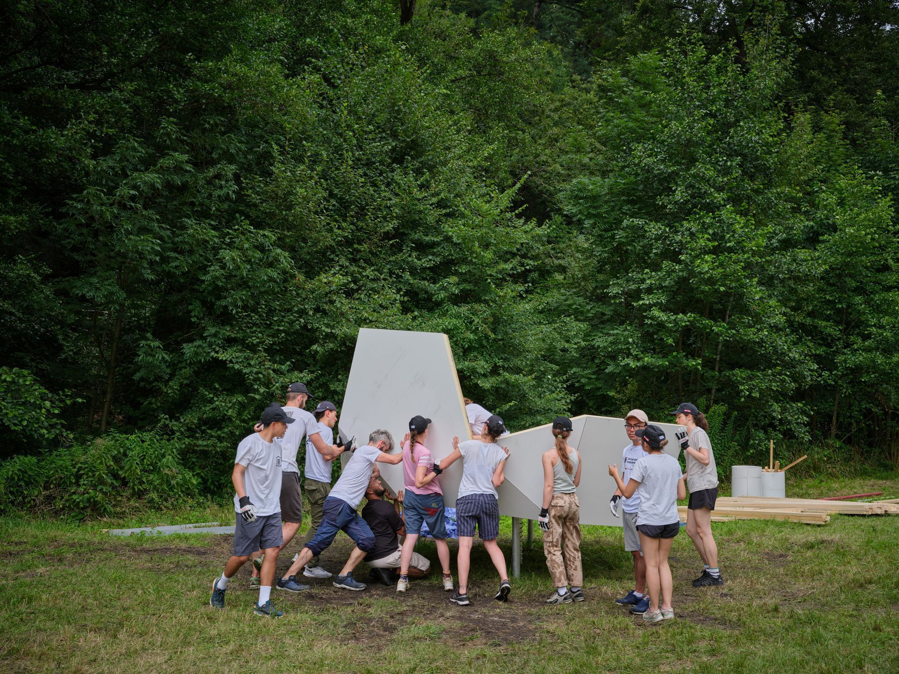 rekreační bydlení, glamping, škola, studenti, architektura, česká kamenice