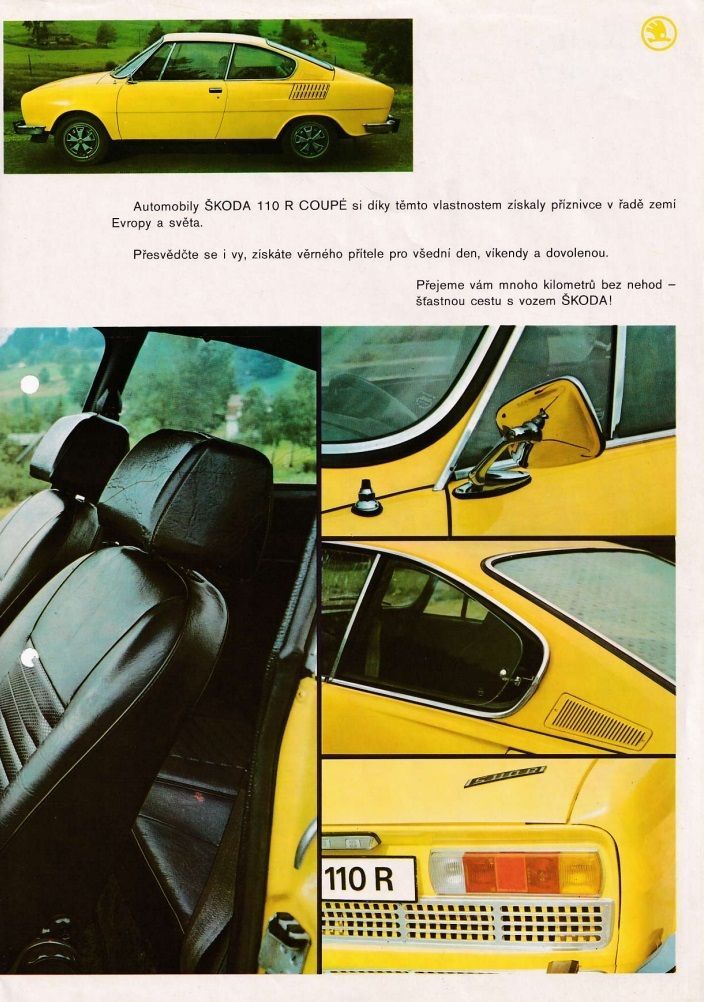 Škoda 110 R prospekty