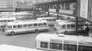 Autobusové nádraží Florenc, rok 1976.