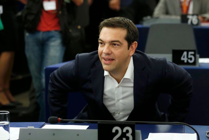 Řecký premiér Alexis Tsipras v Evropském parlamentu ve Štrasburku