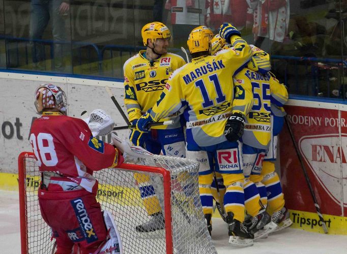 Zlín vs. Slavia, utkání hokejové extraligy