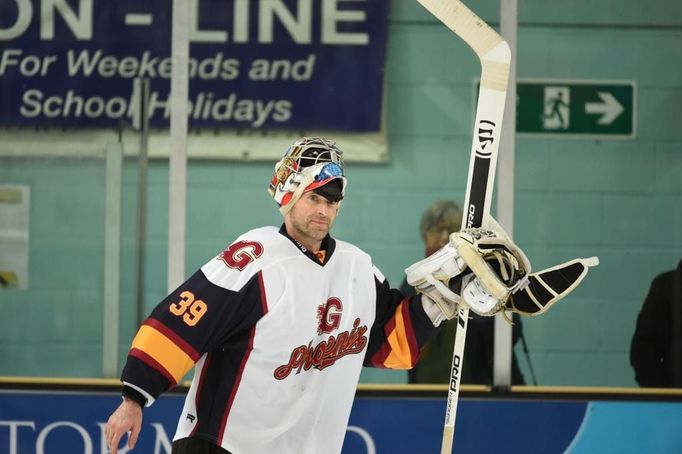 Petr Čech při své premiéře v dresu Guildford Phoenix