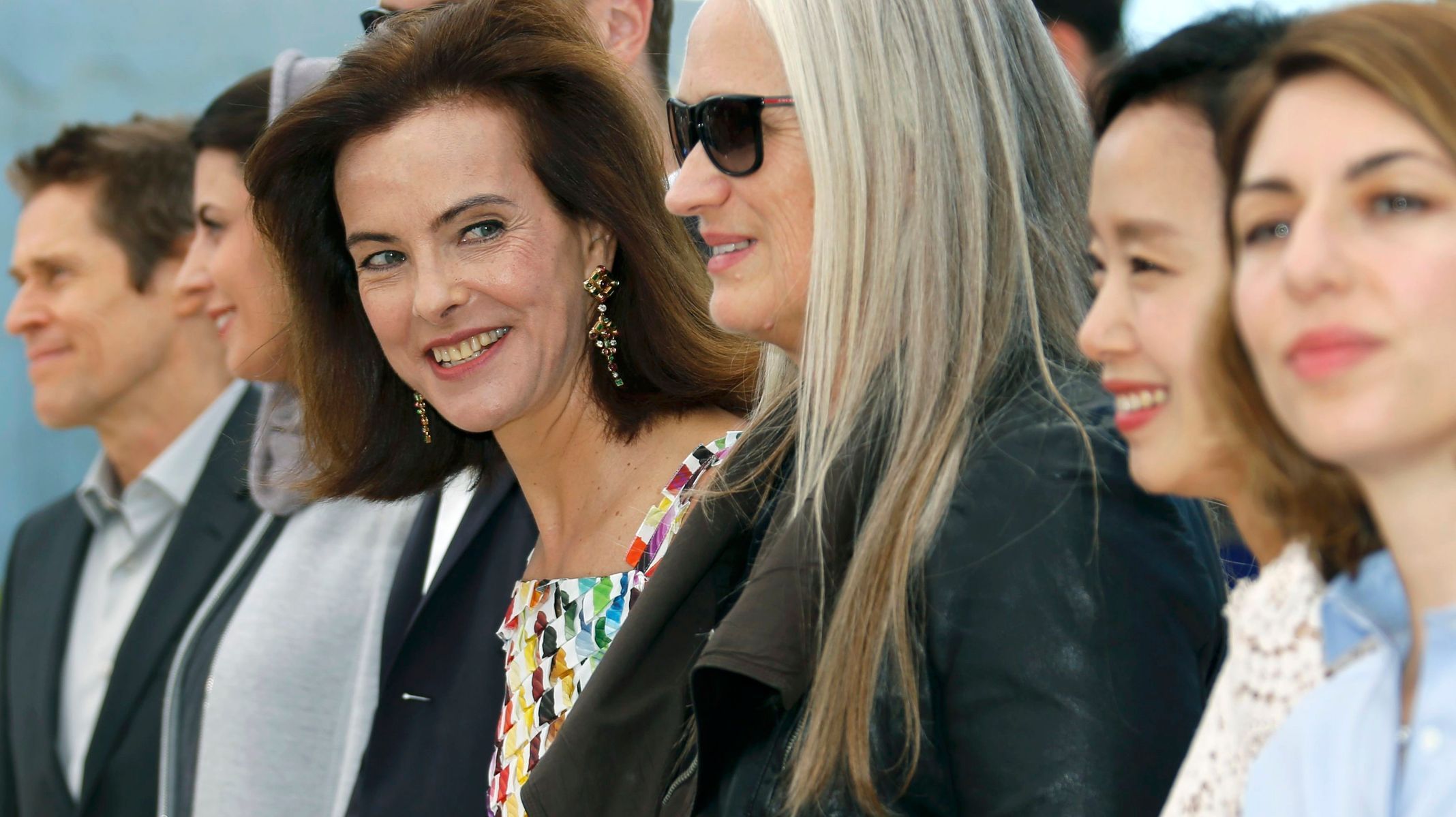 Jury President Jane Campion and jury members of the 67th Cannes Film Festival pose during a photocall before the opening of the Film Festival in Cannes