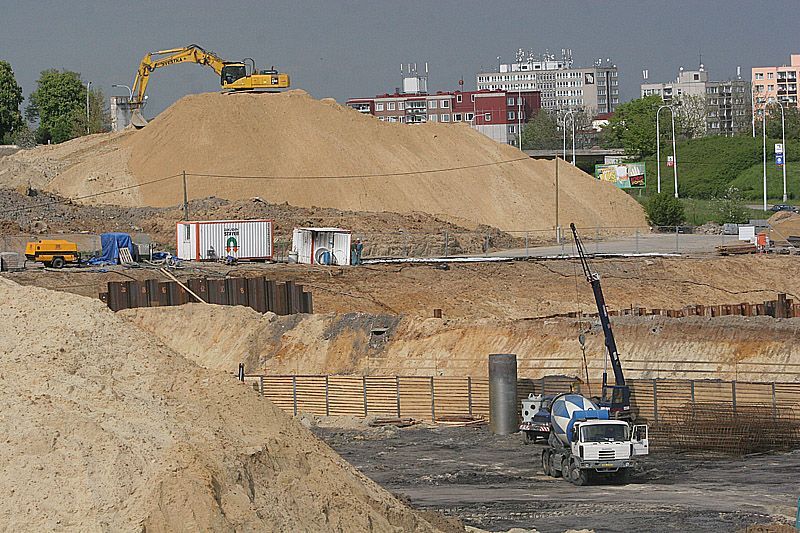 Stavba Západního města v Praze