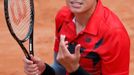 Milos Raonic na French Open 2014