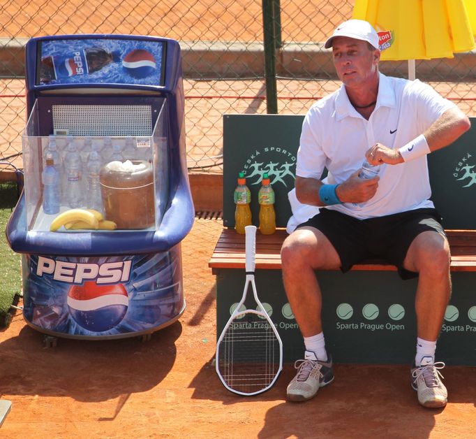 Exhibice na pražské Spartě - Ivan Lendl vs. Jiří Novák