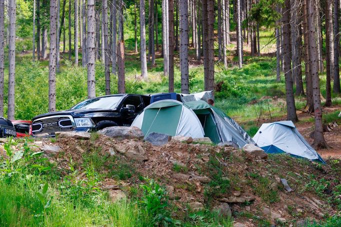 Turistický ruch v okolí Resortu Dolní Morava. 17. 6. 2022