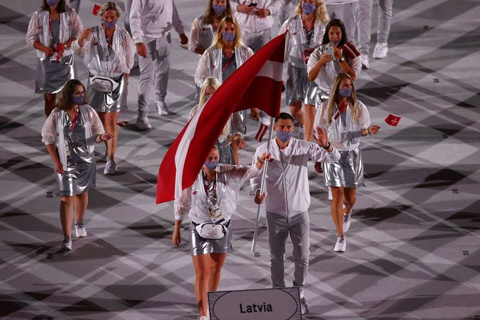 Lotyšská výprava na olympiádě v Tokiu