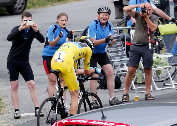 17. etapa Tour de France 2013 - horská časovka: Chris Froome