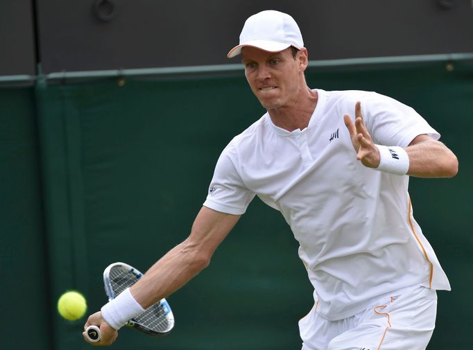 Tomáš Berdych v prvním kole Wimbledonu 2014