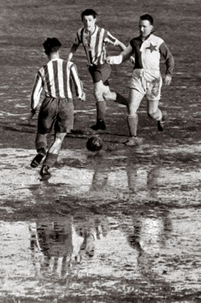 Únor 1940, dvojutkání SK Slavia Praha – SK Viktoria Žižkov a Bohemians AFK Vršovice – SK Nusle na Letné.